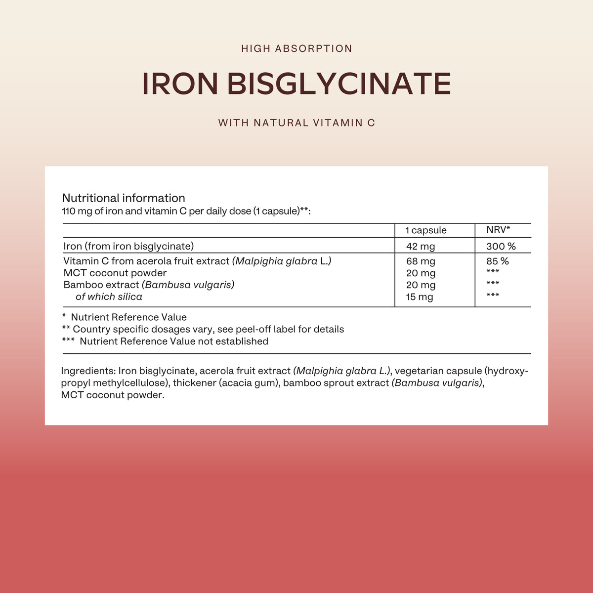 IRON WITH VITAMIN C - Aavalabs